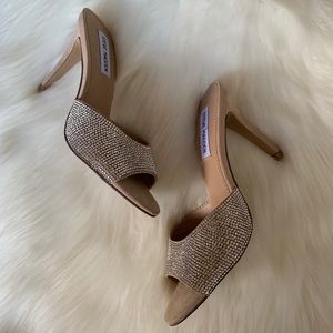 Steve Madden Erin Rhinestone Sandal Heels Size 5.5